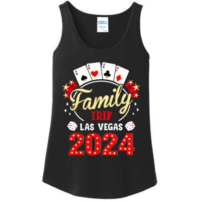 Funny 2024 Vegas Family Trip Vacation Party Las Vegas Squad Ladies Essential Tank