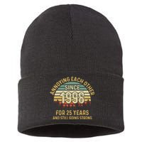 Funny 25th Wedding Anniversary Annoying Each Other Since 1998 Sustainable Knit Beanie