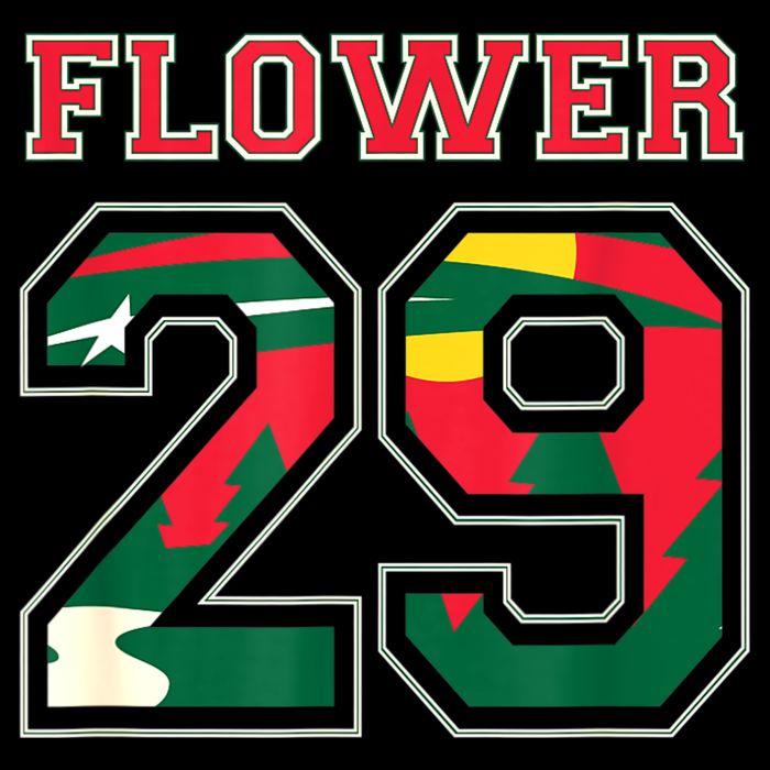 FLOWER 29 Wild Goalie Fleury Minnesota Pro Ice Hockey Design Youth Performance Sprint T-Shirt