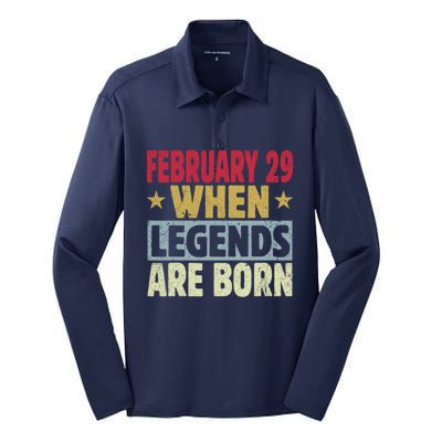 February 29 When Legends Are Born Silk Touch Performance Long Sleeve Polo