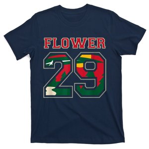 Flower 29 Wild Goalie Fleury Minnesota Pro Ice Hockey T-Shirt