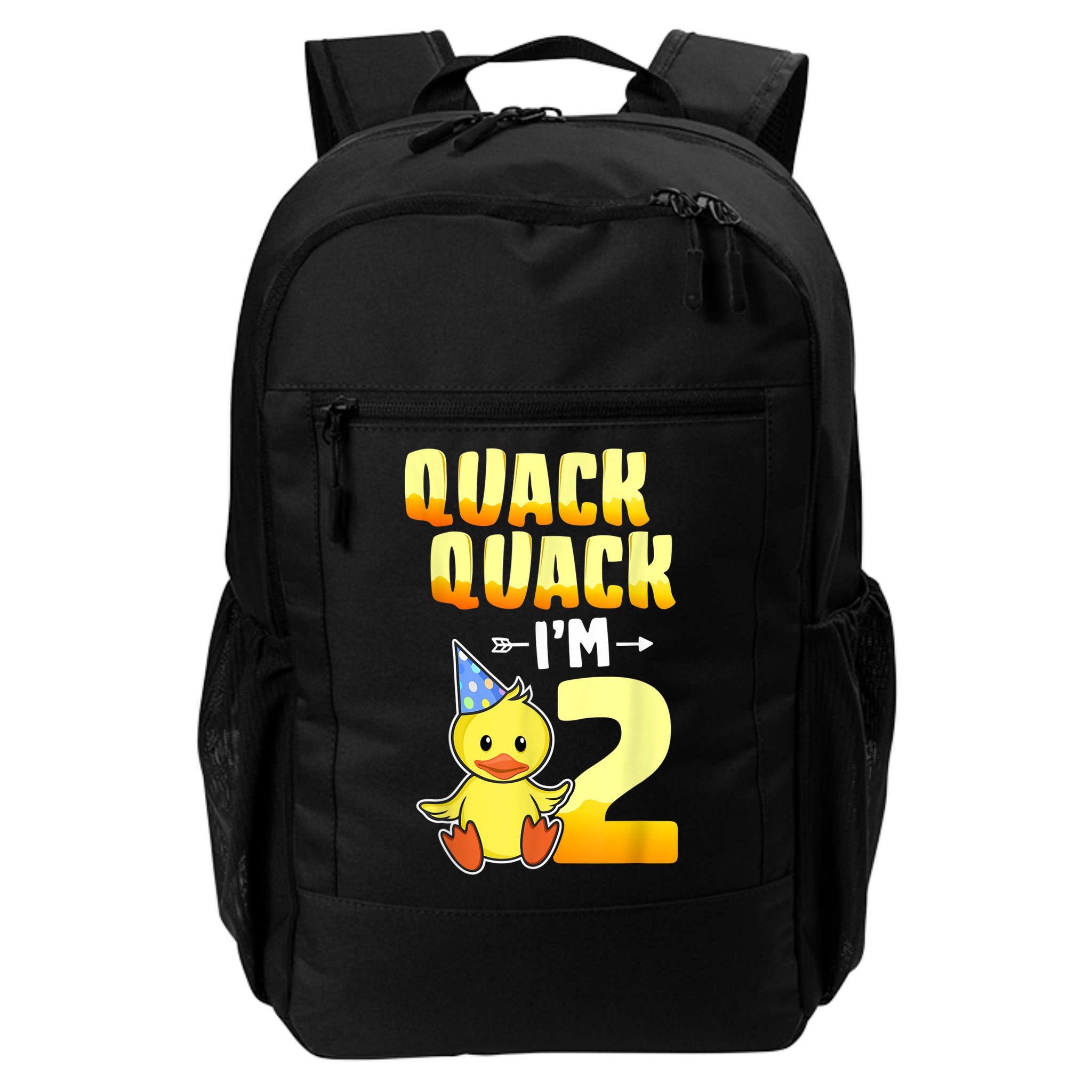 Funny 2 Year Old Girl Boy Duck 2nd Second Birthday Party Gift 1 Backpack