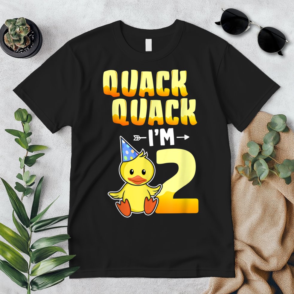 Funny 2 Year Old Girl Boy Duck 2nd Second Birthday Party Gift 1 Premium T-Shirt