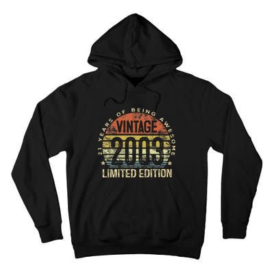 Funny 21 Year Old Gifts Vintage 2003 Limited Edition 21st Birthday Tall Hoodie