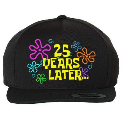 Funny 25 Years Later 25th Birthday Party 25 Year Old Meme Gift Wool Snapback Cap