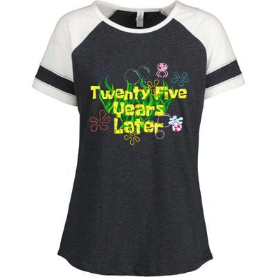 Funny 25 Year Old Twenty Five Years Later 25th Birthday Gift Enza Ladies Jersey Colorblock Tee