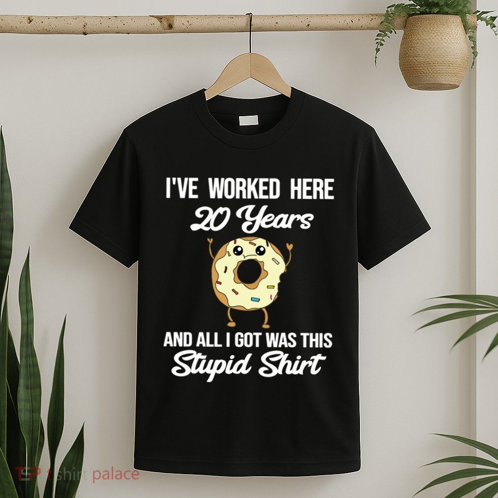 Funny 20 Year Work Anniversary Appreciation Saying Joke 20th T-Shirt