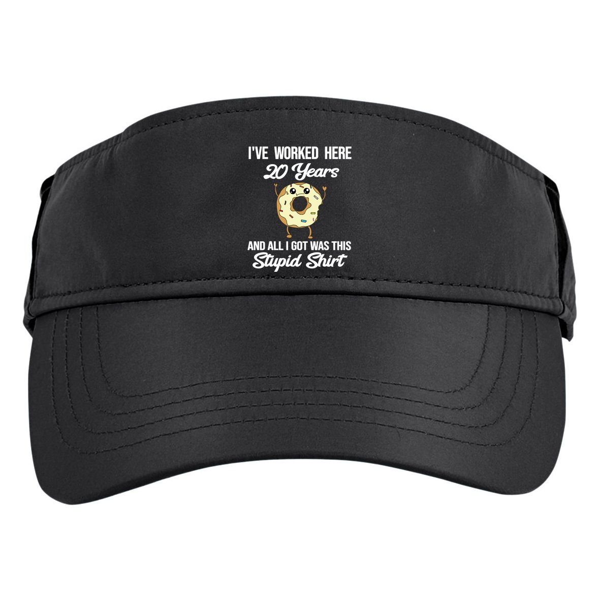 Funny 20 Year Work Anniversary Appreciation Saying Joke 20th Adult Drive Performance Visor