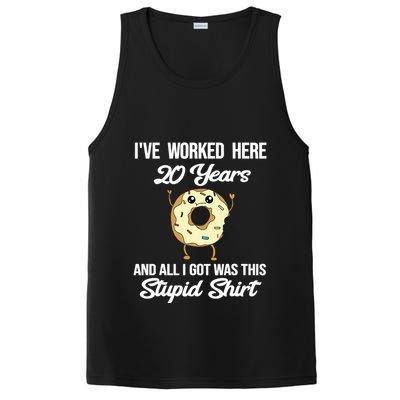 Funny 20 Year Work Anniversary Appreciation Saying Joke 20th PosiCharge Competitor Tank
