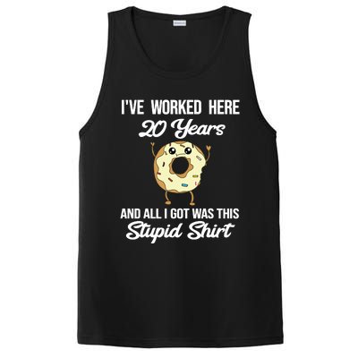 Funny 20 Year Work Anniversary Appreciation Saying Joke 20th PosiCharge Competitor Tank