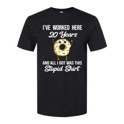 Funny 20 Year Work Anniversary Appreciation Saying Joke 20th Softstyle CVC T-Shirt