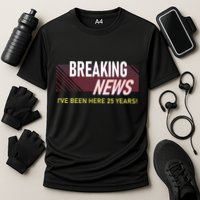 Funny 25 Year Work Anniversary 25th Employee Appreciation Cooling Performance Crew T-Shirt