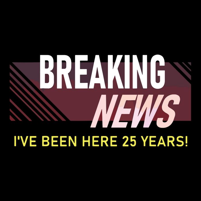 Funny 25 Year Work Anniversary 25th Employee Appreciation Cooling Performance Crew T-Shirt