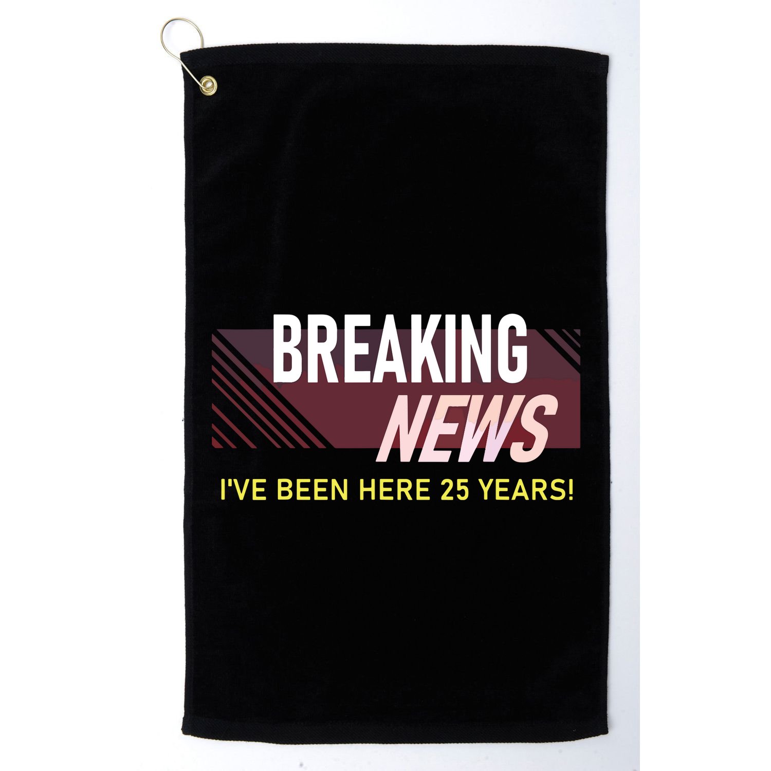 Funny 25 Year Work Anniversary 25th Employee Appreciation Golf Towel