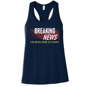 Funny 25 Year Work Anniversary 25th Employee Appreciation Women's Racerback Tank