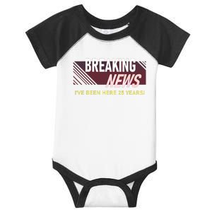 Funny 25 Year Work Anniversary 25th Employee Appreciation Infant Baby Jersey Bodysuit