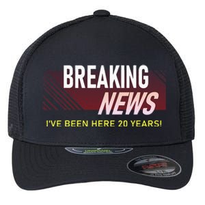 Funny 20 Year Work Anniversary 20th Employee Appreciation Flexfit Unipanel Trucker Cap