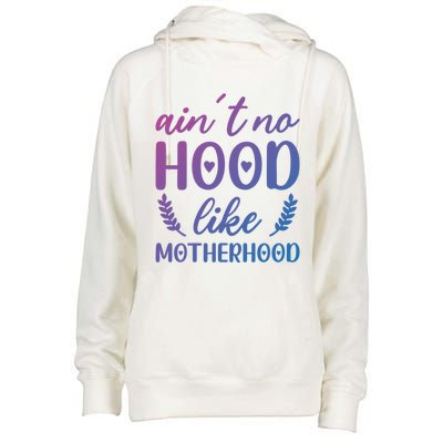 Family 365 AinT No Hood Like A Motherhood Mom Graphic Gift Womens Funnel Neck Pullover Hood