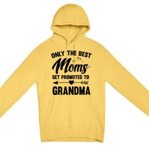 Family 365 Best Moms Get Promoted To Grandma Mothers Day Gift Premium Pullover Hoodie