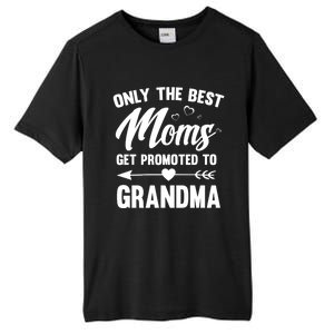 Family 365 Best Moms Get Promoted To Grandma Mothers Day Gift Tall Fusion ChromaSoft Performance T-Shirt