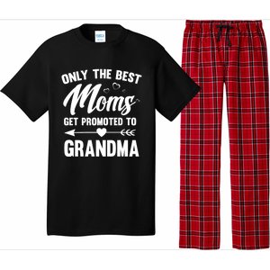 Family 365 Best Moms Get Promoted To Grandma Mothers Day Gift Pajama Set