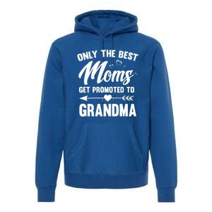 Family 365 Best Moms Get Promoted To Grandma Mothers Day Gift Premium Hoodie