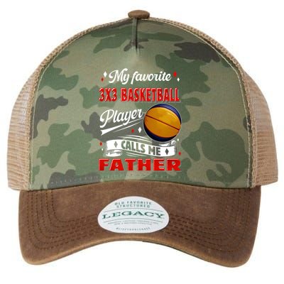 Favorite 3x3 Basketball Player Calls Me Father Funny Gift Legacy Tie Dye Trucker Hat