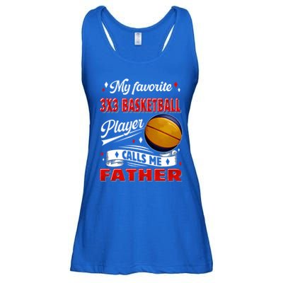Favorite 3x3 Basketball Player Calls Me Father Funny Gift Ladies Essential Flowy Tank