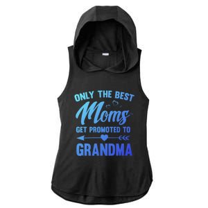 Family 365 Best Moms Get Promoted To Grandma Mothers Day Gift Ladies PosiCharge Tri-Blend Wicking Draft Hoodie Tank