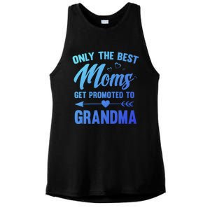 Family 365 Best Moms Get Promoted To Grandma Mothers Day Gift Ladies PosiCharge Tri-Blend Wicking Tank