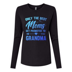 Family 365 Best Moms Get Promoted To Grandma Mothers Day Gift Womens Cotton Relaxed Long Sleeve T-Shirt