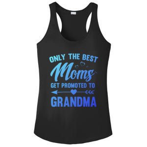 Family 365 Best Moms Get Promoted To Grandma Mothers Day Gift Ladies PosiCharge Competitor Racerback Tank