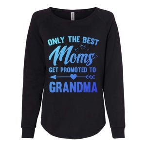 Family 365 Best Moms Get Promoted To Grandma Mothers Day Gift Womens California Wash Sweatshirt