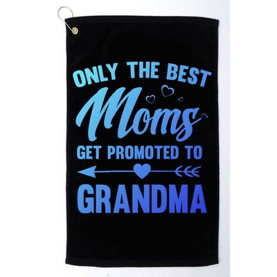 Family 365 Best Moms Get Promoted To Grandma Mothers Day Gift Golf Towel