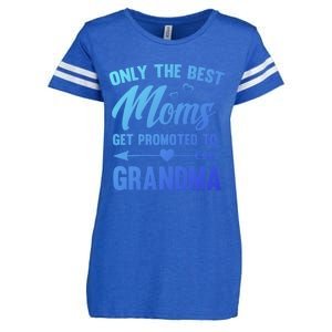 Family 365 Best Moms Get Promoted To Grandma Mothers Day Gift Enza Ladies Jersey Football T-Shirt