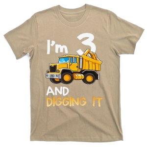 Funny 3th Birthday Construction Three 3yr Old T-Shirt