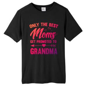 Family 365 Best Moms Get Promoted To Grandma Mothers Day Gift Tall Fusion ChromaSoft Performance T-Shirt