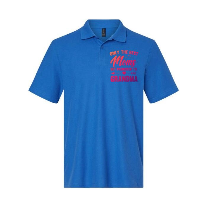 Family 365 Best Moms Get Promoted To Grandma Mothers Day Gift Softstyle Adult Sport Polo