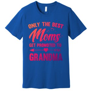 Family 365 Best Moms Get Promoted To Grandma Mothers Day Gift Premium T-Shirt