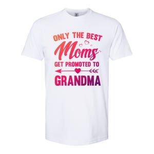 Family 365 Best Moms Get Promoted To Grandma Mothers Day Gift Softstyle CVC T-Shirt