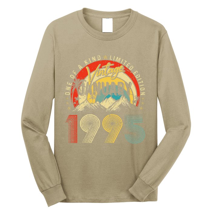 Funny 30th Birthday Vintage January 1995 Forbday Long Sleeve Shirt