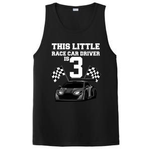 Funny 3rd Birthday Gift 3 Years Old Race Car Drivers Meaningful Gift PosiCharge Competitor Tank