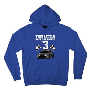 Funny 3rd Birthday Gift 3 Years Old Race Car Drivers Meaningful Gift Hoodie