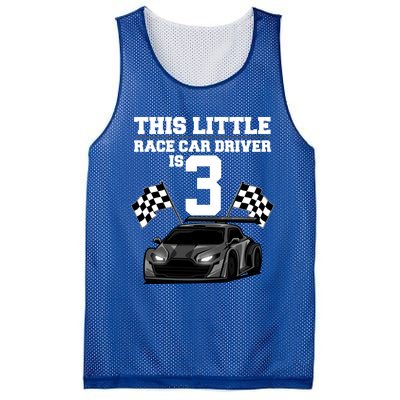 Funny 3rd Birthday Gift 3 Years Old Race Car Drivers Meaningful Gift Mesh Reversible Basketball Jersey Tank