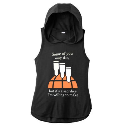 Funny 380 Barrage Meme Ladies PosiCharge Tri-Blend Wicking Draft Hoodie Tank