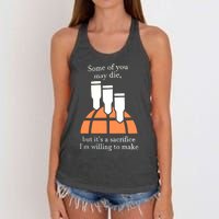 Funny 380 Barrage Meme Women's Knotted Racerback Tank