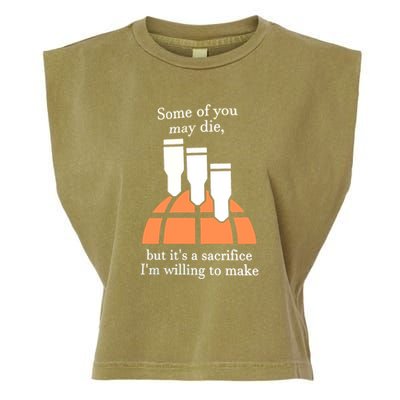 Funny 380 Barrage Meme Garment-Dyed Women's Muscle Tee