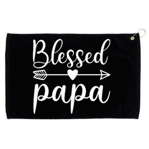 Family 365 Blessed Papa Tee Blessed Father Dad Top Cool Gift Grommeted Golf Towel