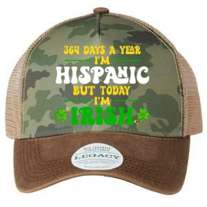 Funny 364 Days A Year IM Hispanic But Today IM Irish Legacy Tie Dye Trucker Hat