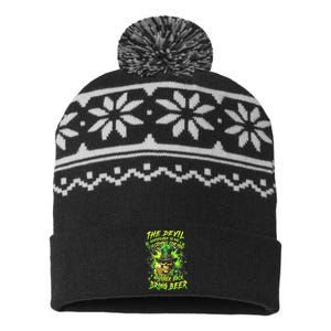 Funny 364 Days A Year IM Hispanic But Today IM Irish USA-Made Snowflake Beanie